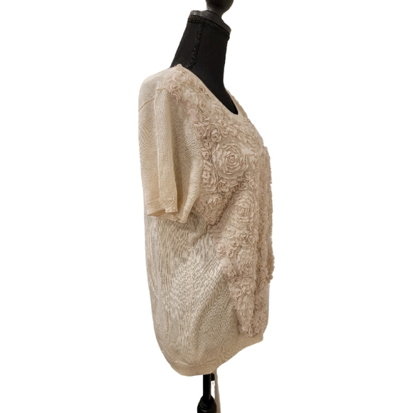 Vince Camuto Rose Pattern Blouse Women's SZ Extra Large - Picture 2 of 9